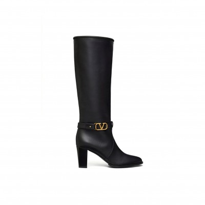 VALENTINO VLOGO SIGNATURE CALFSKIN BOOT 75MM 5W0S0KR5SGQ_0NO